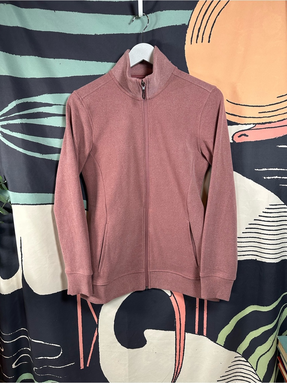 Buttery Soft Hi-Tec Rose Color Zip-Up Jacket